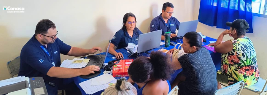 Conasa Águas do Sertão leva o projeto Caravana Conta em Dia para o povoado Alagoinhas, em Igreja Nova