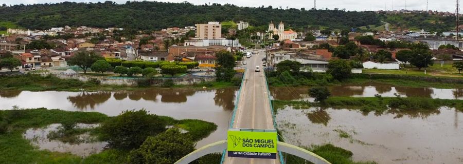 Chuvas elevam turbidez da água e podem afetar abastecimento em São Miguel dos Campos