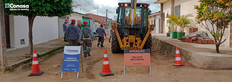 Conasa Águas do Sertão reforça compromisso com implantação do esgotamento sanitário em São Miguel dos Campos