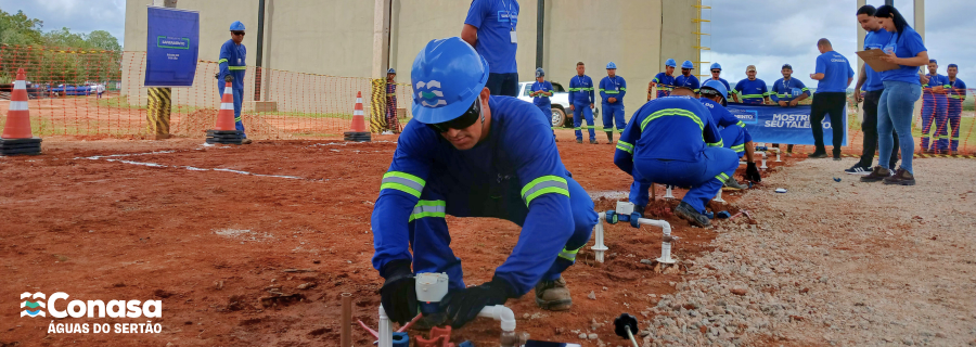 Imagem Heróis anônimos do saneamento disputam título de ‘Craque’ em olimpíada de habilidades técnicas no Sertão Imagem Heróis anônimos do saneamento disputam título de ‘Craque’ em olimpíada de habilidades técnicas no Sertão