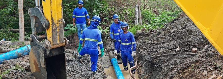 Imagem Vazamento em estação elevatória interrompe abastecimento em bairros de Delmiro Gouveia