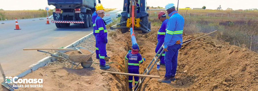 Imagem Conasa Águas do Sertão inicia nova fase de obras com adutora de 15 km para fortalecer abastecimento em Igaci Imagem Conasa Águas do Sertão inicia nova fase de obras com adutora de 15 km para fortalecer abastecimento em Igaci