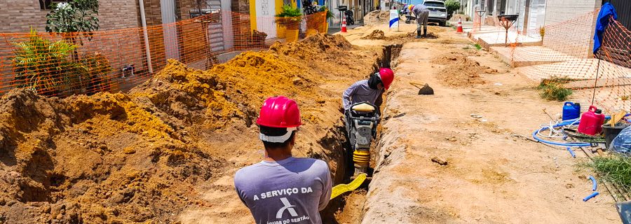 Imagem Obras de implantação de esgoto avançam em São Miguel dos Campos